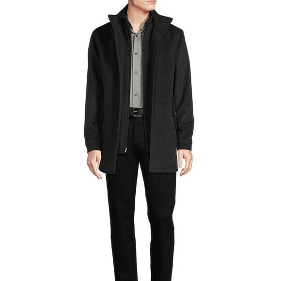 🧥NWOT🧥 Daniel Cremieux Signature Label Loro Piana Bib Wool Coat, M - Picture 1 of 12